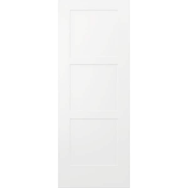 JELD-WEN 32 in. x 80 in. Birkdale White Paint Smooth Hollow Core Molded Composite Interior Door Slab