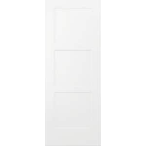 30 in. x 80 in. Birkdale White Paint Smooth Solid Core Molded Composite Interior Door Slab