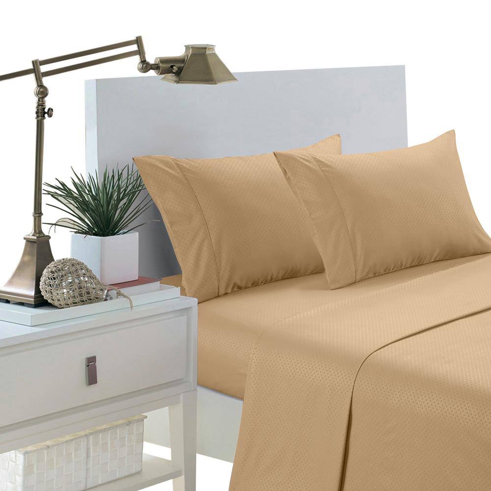 Brushed Extra Soft 1800 Series Luxury Embossed Deep Pocket Sheet Set - Cali