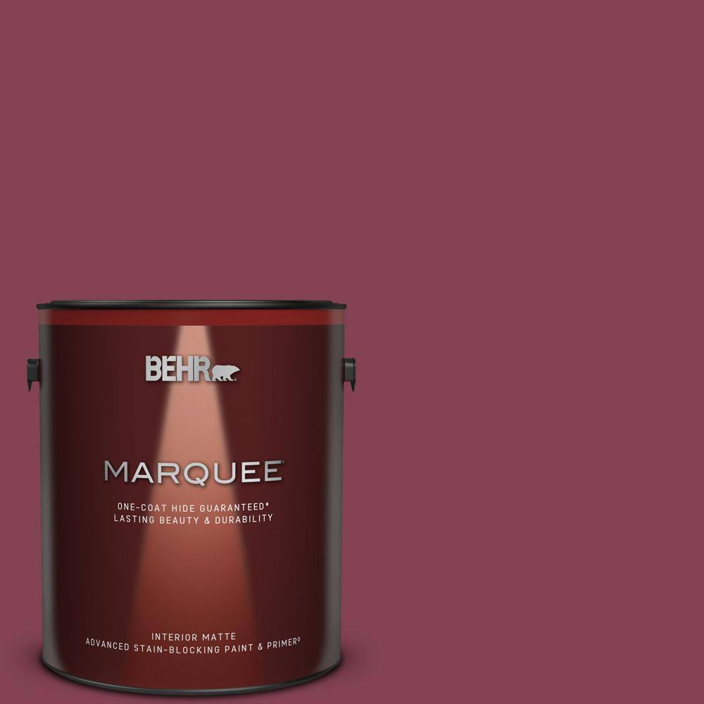 BEHR MARQUEE 1 gal. M1307 Sugar Beet Matte Interior Paint & Primer