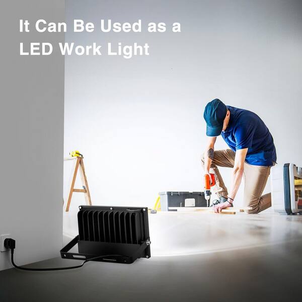 BeamBox 80W Daylight White LED Flood Light Fixture 8000 Lumens