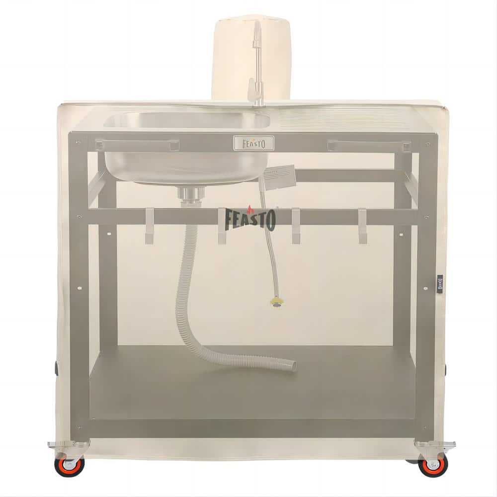 Feasto Beige Heavy Duty Waterproof Grill Cover with Handles