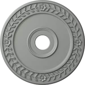 21-1/8" x 3-5/8" ID x 7/8" Wreath Urethane Ceiling Medallion (Fits Canopies upto 6") Primed White
