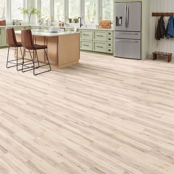Navarra Maple 22 MIL x 8.7 in. W x 59 in. L Waterproof Click Lock Luxury Vinyl Plank Flooring (25 sq. ft./Case)