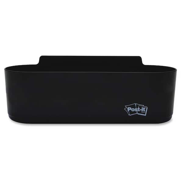 Post-It 5.2 in. x 8.4 in. x 3 in. Dry Erase Accessory Tray Plastic, Black (1-Each)