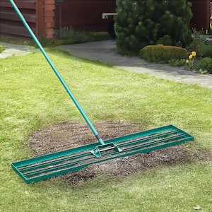 Lawn Leveling Rake 48 in. x 10 in. Level Lawn Tool Heavy-duty Lawn Leveler with 78 in. Steel Extended Handle Rake Suit