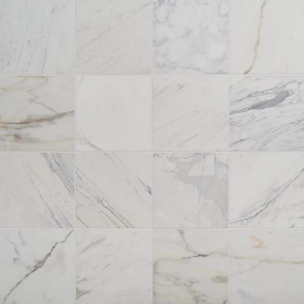 Heritage Calacatta Gold 12 in. x 12 in. Tumbled Marble Floor and Wall Tile (10 Sq. Ft. / Case) price history on PriceWatchPro