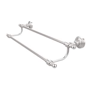 Retro Wave Collection 24 in. Double Towel Bar in Satin Chrome