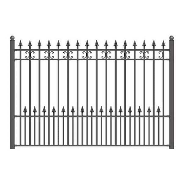 ALEKO St. Petersburg 5 ft. x 5.5 ft. DIY Iron Wrought Steel Fence Panel