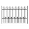 ALEKO St. Petersburg 5 ft. x 5.5 ft. DIY Iron Wrought Steel Fence Panel ...