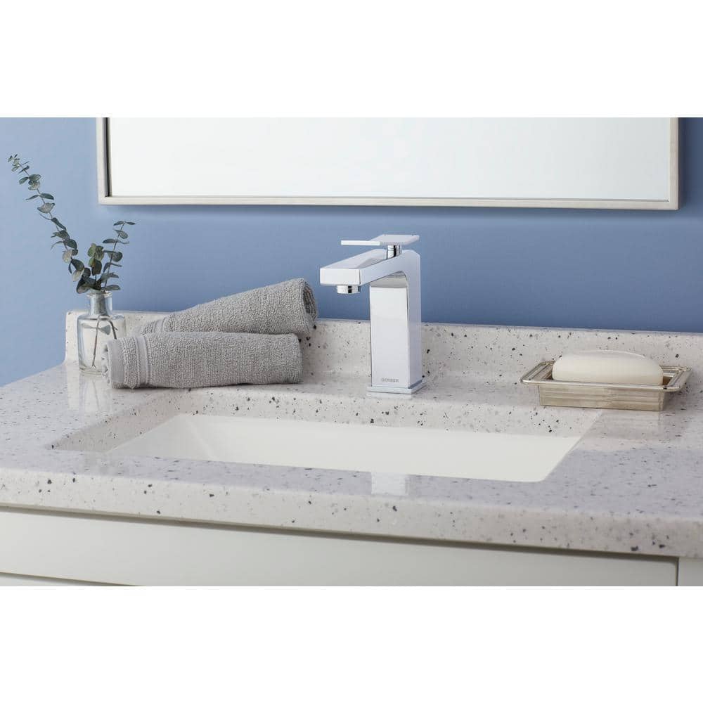 Avian Chrome Single-Handle Monoblock Bathroom Faucet