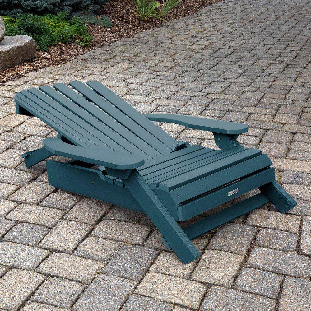 Nantucket Blue King Size Folding Reclining Adirondack Chair
