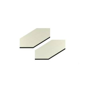 4 in. x 2 in. Acrylic Mirror Seam Cover Plates (2-Pack)