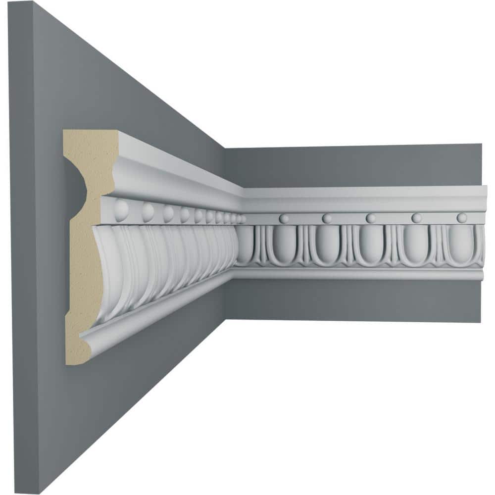 Linus Primed Polyurethane Chair Rail Moulding, 94.5" Length