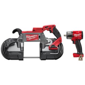 M18 FUEL 18V Lithium-Ion Brushless Cordless Deep Cut Band Saw with M18 FUEL 1/2 in. Impact Wrench