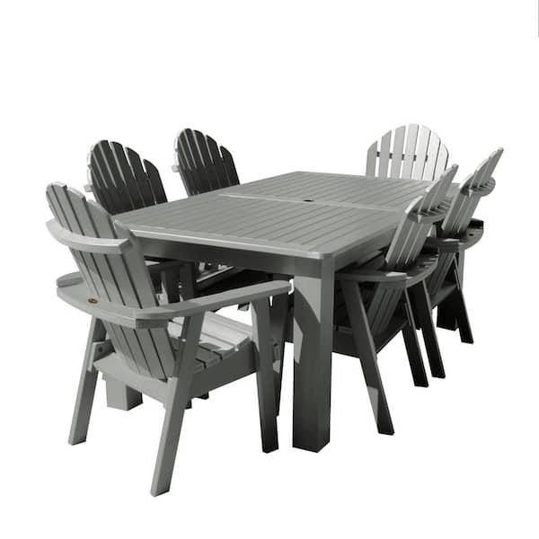 Highwood 7-Pieces Recycled Plastic Outdoor Dining Set Glennville