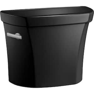 Wellworth 1.0 GPF Single Flush Toilet Tank Only in Black Black