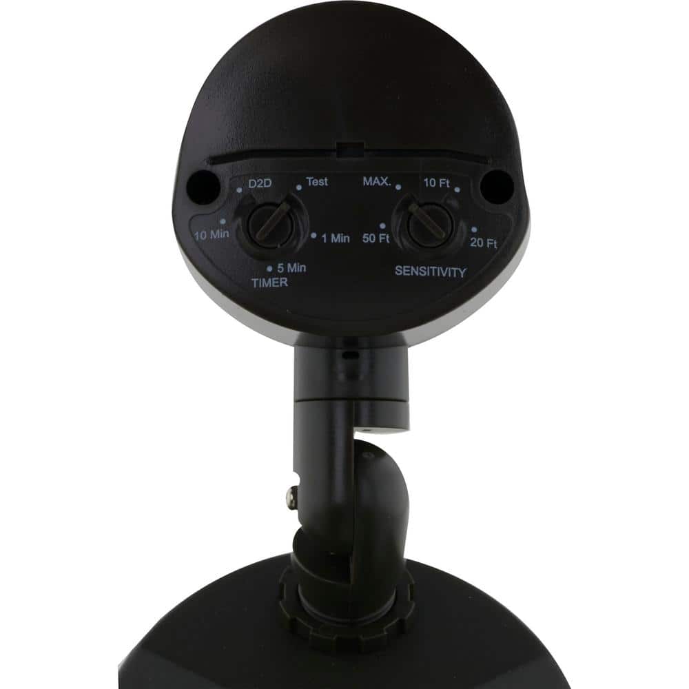 Black Dual Head LED Motion Sensor Security Flood Light