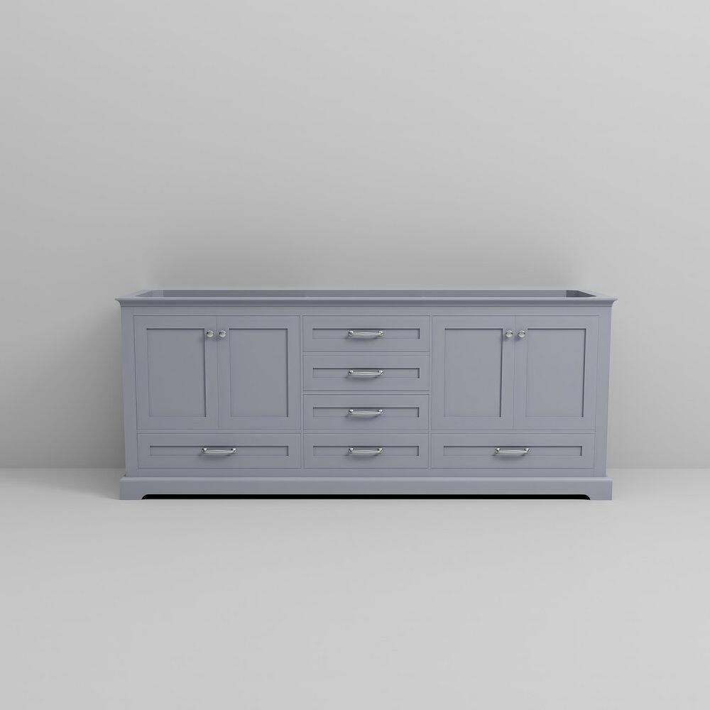 Dukes 80" Dark Gray Rubber and Birch Double Vanity