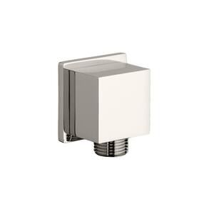1/2 in. Square Brass 90-Degree Elbow in Polished Nickel