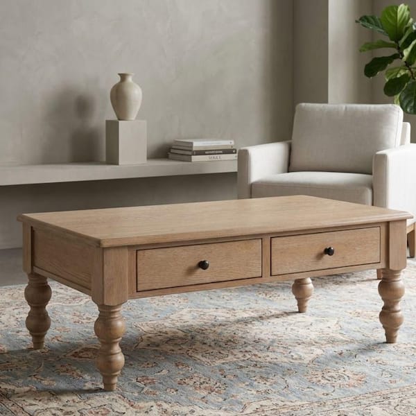 Williams Home Furnishing Mystical 52 in. Light White Wash