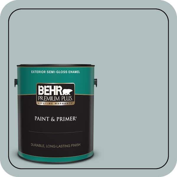 BEHR PREMIUM PLUS 1 gal. #N440-3 Greenwich Village Semi-Gloss Enamel Exterior Paint & Primer