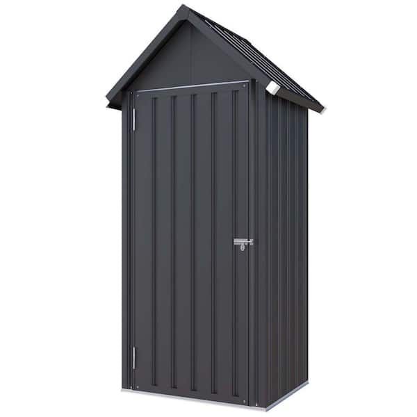 2 ft. W x 3 ft. D Metal Arched Outdoor Storage Shed with Door for Garden, Backyard(6 sq. ft. )