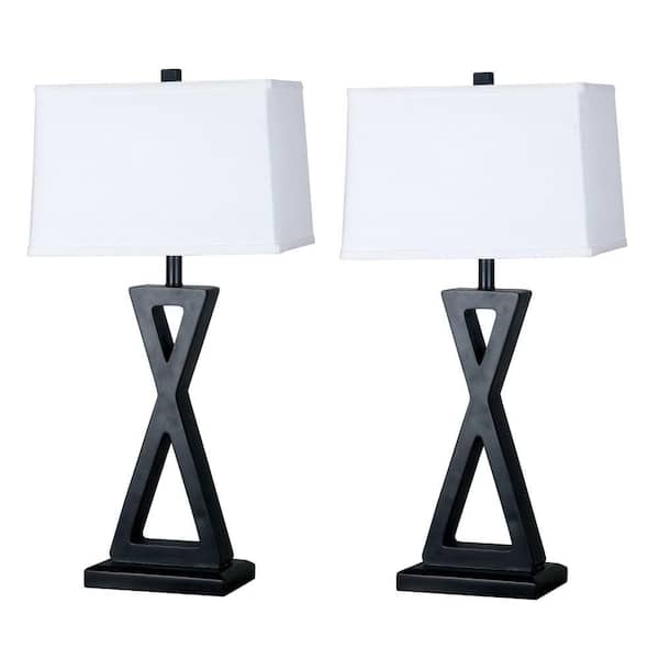 Kenroy Home Logan 31 in. Oil-Rubbed Bronze Table Lamp Set (2-Pack)