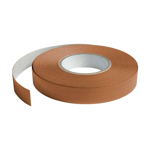 Ceilume 1 in. Wide x 100 ft. Long Roll Deco-Tape Faux Wood-Caramel Self-Adhesive Decorative Grid Tape