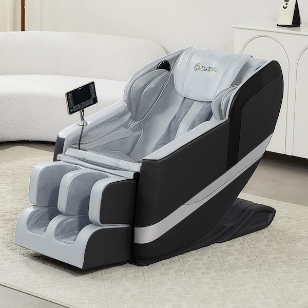 Favor-BS08 Brown color heated Full Body Massage Chair with faux leather zero gravity mode and Bluetooth music player