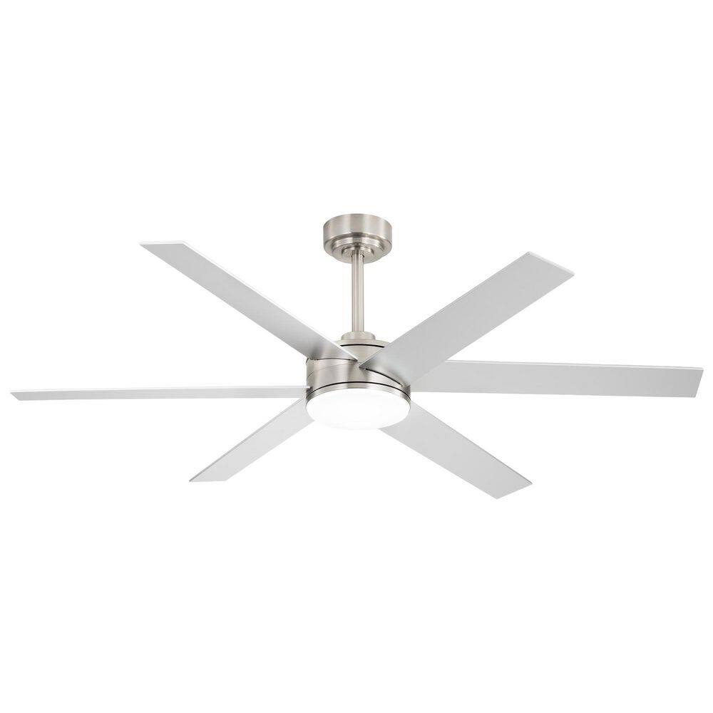 60in. Standard Nickel Ceiling Fans with Lights, Remote/APP, 3CCT, 6 Speeds & DC Motor, for Living Room, Downrod Mount price history on PriceWatchPro