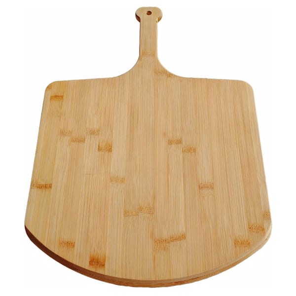 Bamboo Natural Finish Pizza Cutting Board Pizza Peel Pizza Serving Board Charcuterie Kitchen Accessory 1 Piece