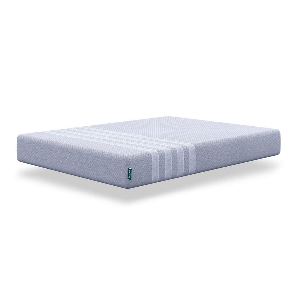 Twin XL Heather-Blue Memory Foam Mattress with Cooling Layers