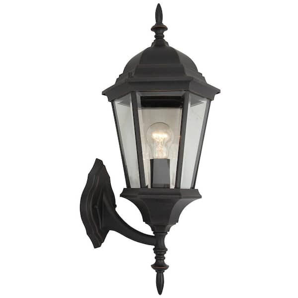 1-Light Oil Rubbed Bronze Outdoor Wall Lantern Sconce EL954ORB - The ...