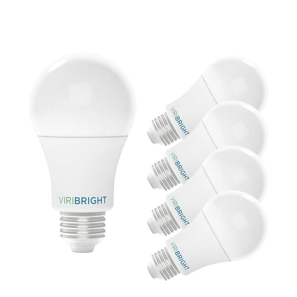 40-Watt Equivalent A19 Dimmable CEC Title 20 Title 24 90+ CRI E26 Medium Base LED Light Bulb, Cool White 4000K (4-Pack)