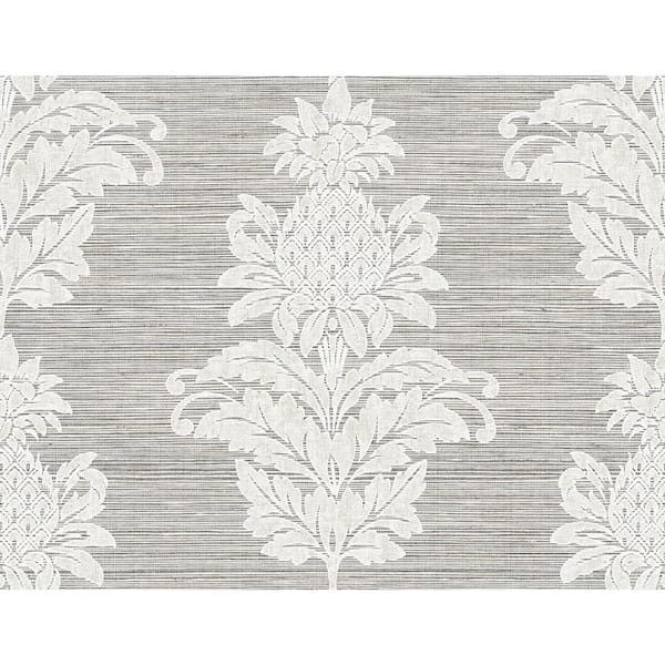 Kenneth James Pineapple Grove Gold Damask Gold Wallpaper Sample