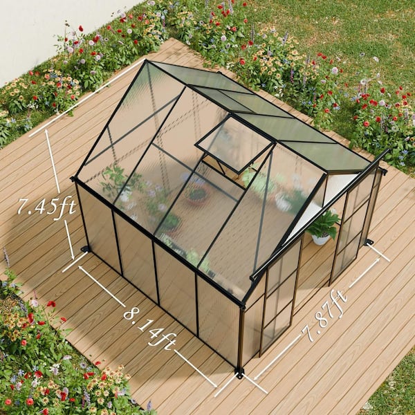 Storhaus 94 in. W x 97 in. D x 89 in. H Polycarbonate Black