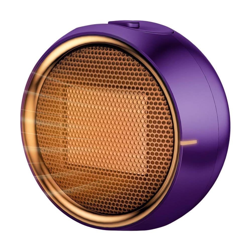 Purple Indoor Electric PTC Ceramic Tower Heater Radiant Heating