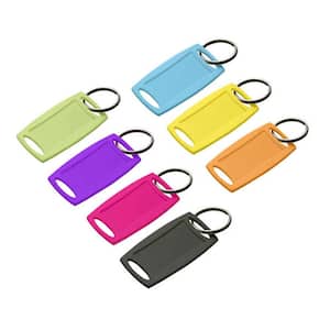  1InTheOffice Key Tags, Key Tags with Labels, Metal Tags with  Split Ring, 100 Pack, : Office Products