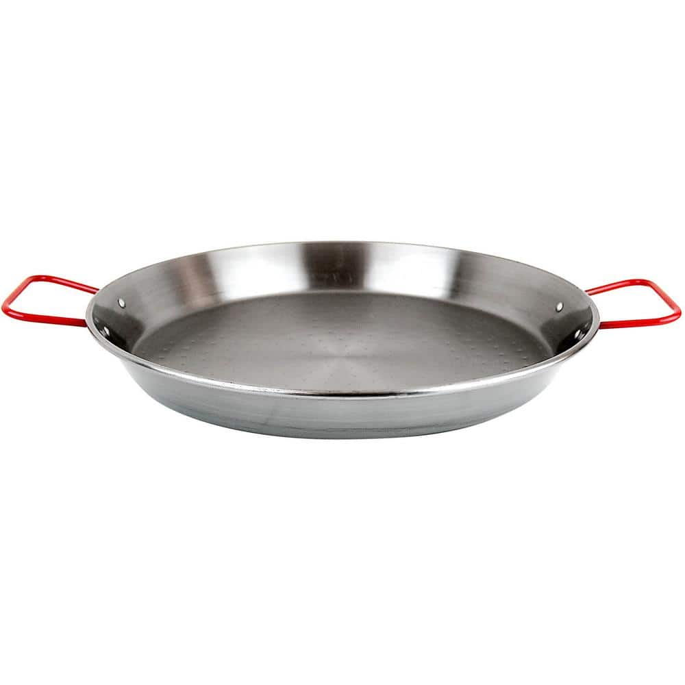  MAGEFESA® Carbon - paella pan 36 in - 91 cm for 37 Servings,  made in Carbon Steel, with dimples for greater resistance and lightness,  ideal for cooking outdoors, cook your own