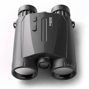 Black Laser Rangefinder Binocular with 1500 Yards Laser and 8X Magnification