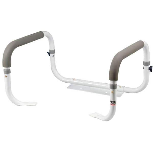 Carex Health Brands Toilet Support Rail in White
