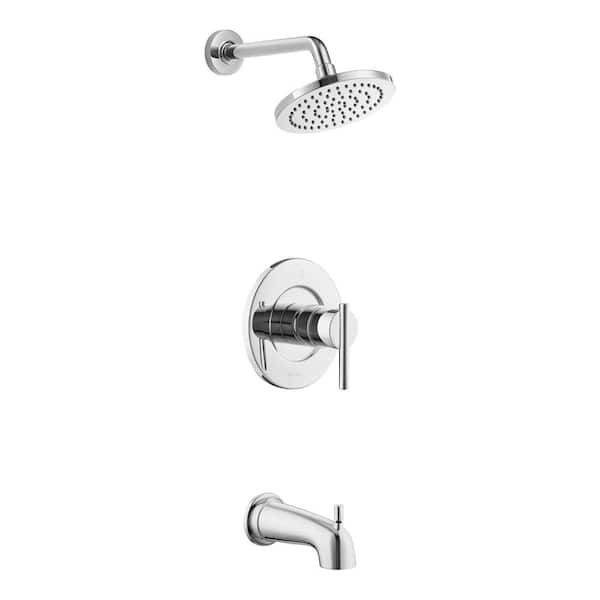 Glacier Bay Dorind Single-Handle 1-Spray Tub and Shower Faucet 1.8 GPM in Chrome (Valve Included)
