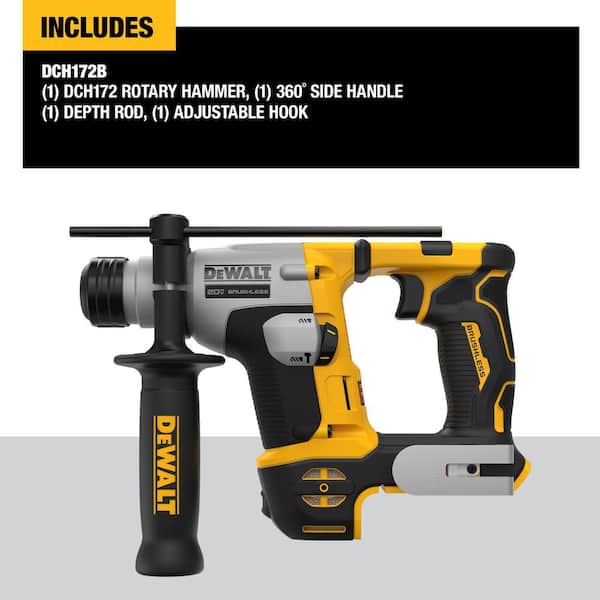 DEWALT ATOMIC 20V MAX Cordless Brushless Ultra-Compact 5/8 in. SDS Plus Hammer Drill (Tool Only)