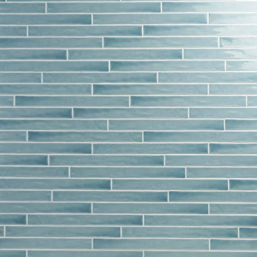 Nantucket Blue 2 in. x 0.37 in. Polished Ceramic Wall Tile Sample price history on PriceWatchPro