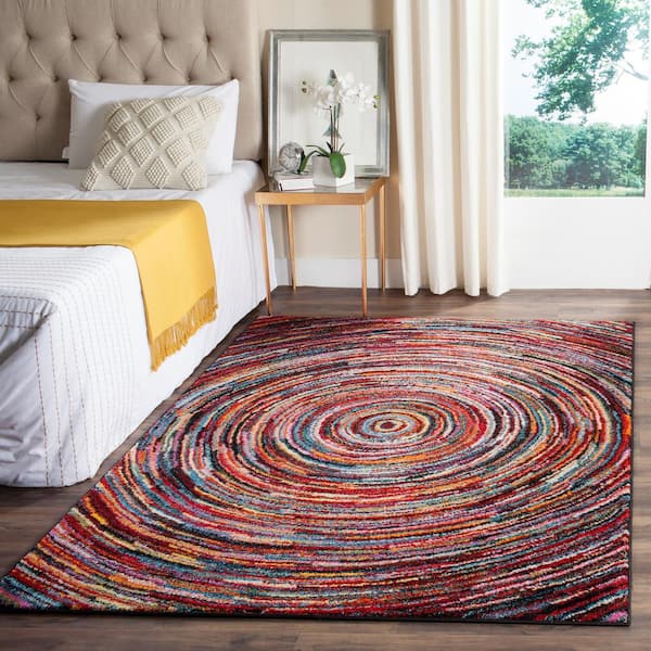 Aruba Multi 5 ft. x 8 ft. Striped Area Rug