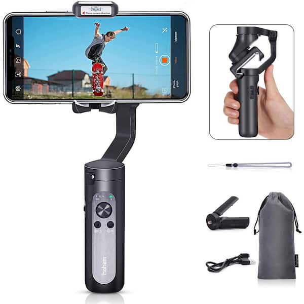 hohem Palm Size Portable and Foldable 3-Axis Smartphone Gimbals in 