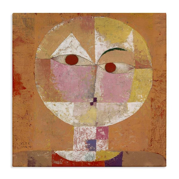 Stupell Industries Classic Senecio Paul Klee by one1000paintings Unframed Abstract Graphic Art Print 24 in. x 24 in.