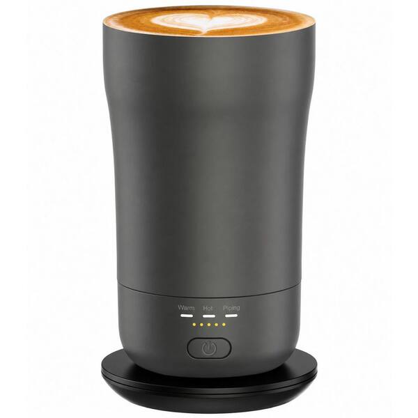 14 oz Black Stainless Steel Heated Coffee Mug Insulated Drinkware Smart Self-Heating Travel Mug 1 Piece