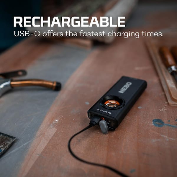 NEBO Slimplus 1200 Lumens Rechargeable Flashlight and Power Bank